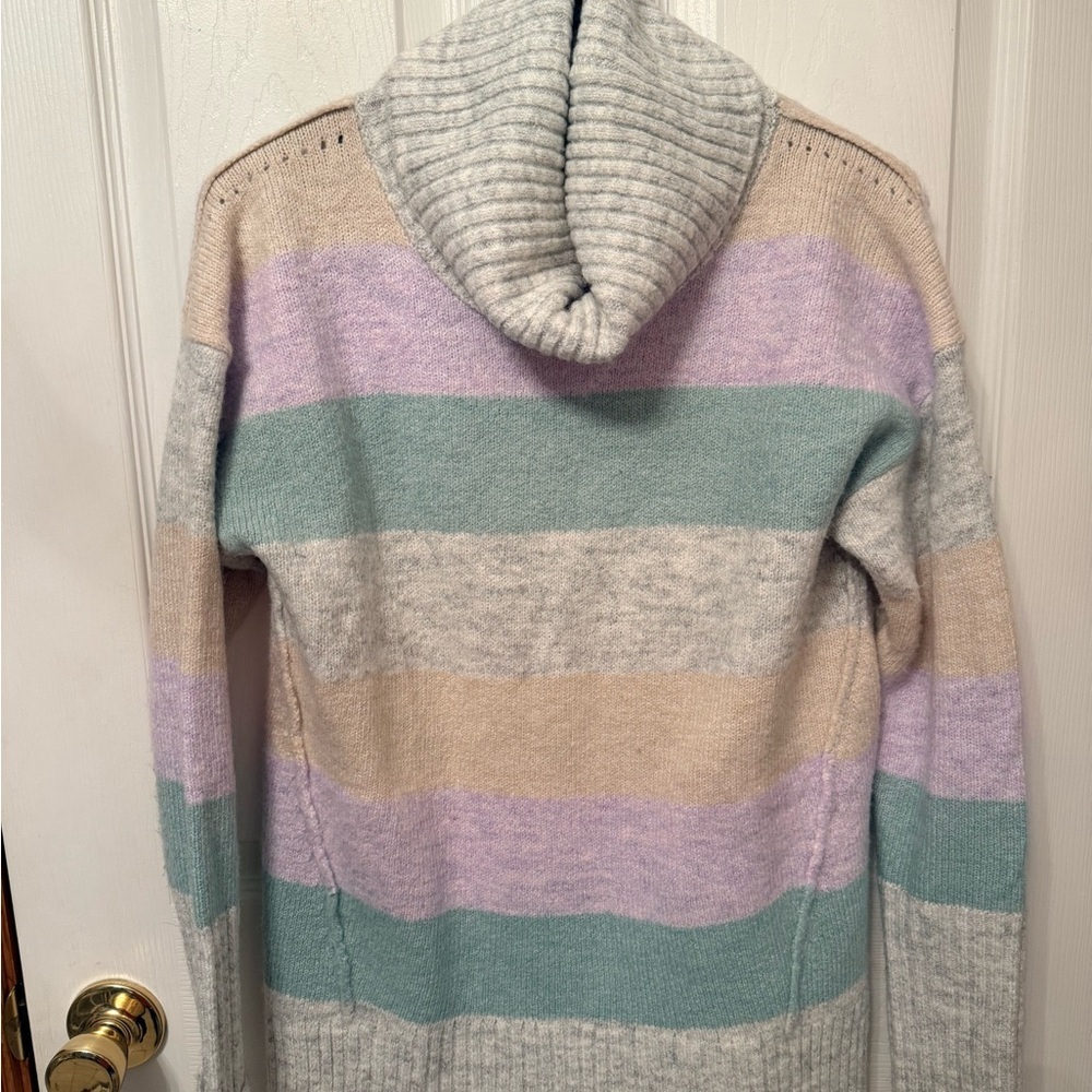 GAP Multicolor Striped Cowl Neck Pullover Sweater Size XS